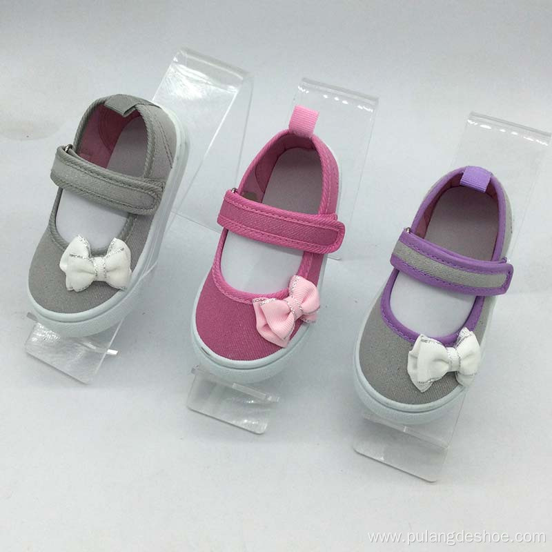 wholesales kid girl butterfly canvas shoes