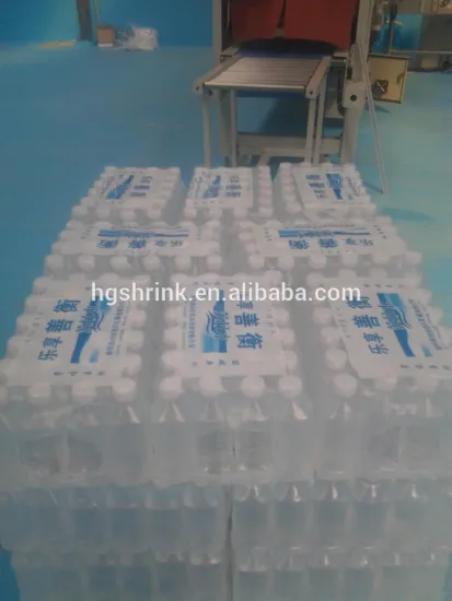 Automatic juice bottle colorful PE film Heating Shrink packaging machine