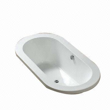 Acrylic/Walk-in Bathtub, Made of PMMA Material, Various Sizes are Available, Ellipse, White
