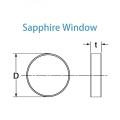 Sapphire óptico ventana plana
