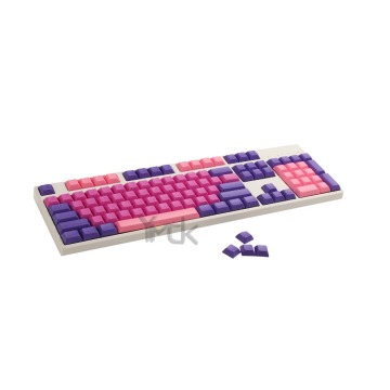 YMDK 108 Blank Pink Purple Mixed Valentine DSA Keyset PBT For MX Mechanical Keyboard
