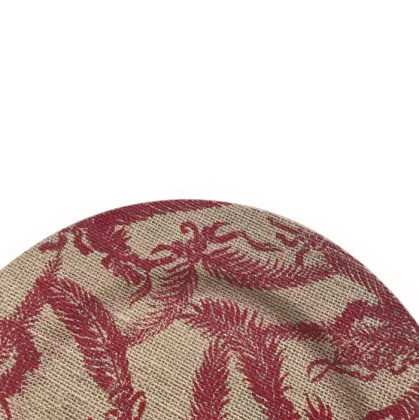 Printing Linen Plastic Charger Plate
