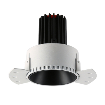 Matt White 15W MR16 Frameless Spotlight 18W COB Down Light Recessed LED Downlight for Hotel