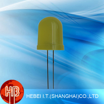 10mm LED Yellow Diffused Lens LED 10mm X-Types LEDs