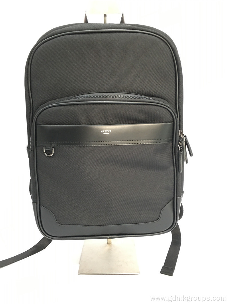 Men'S Shoulder Leather Backpack Business Light