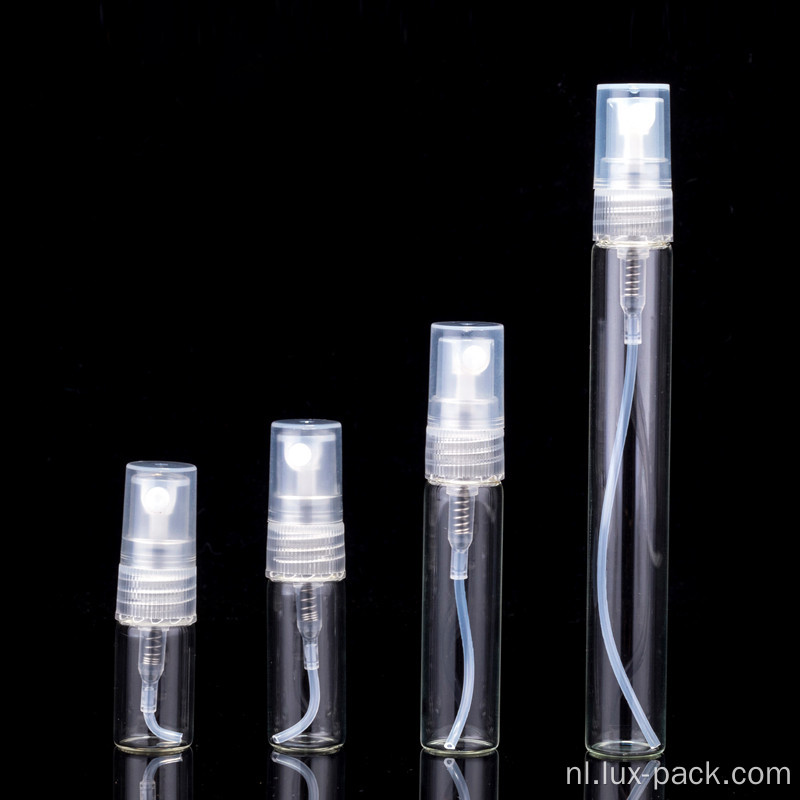 transparante parfum waterfles lege fles