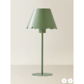 Rechargeable Scalloped Table Lamp
