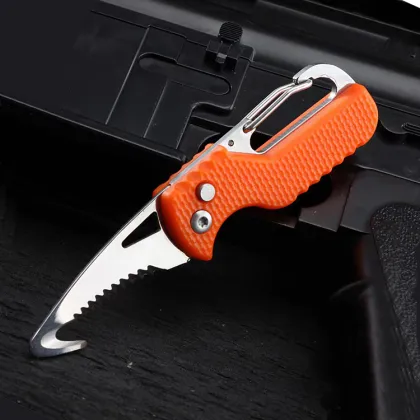 EDC Outdoor Fishing Hunting Mini Folding Knife Keychain