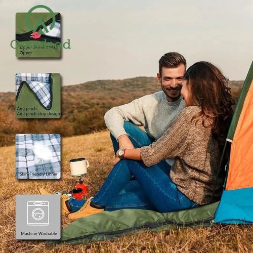 Outdoor Camping Two Person Sleeping Bag For Couple