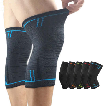 1Pair Comfortable Fitness Knee Pads Men Women Tennis Knee Support Braces Volleyball Badminton Knee Protect Sleeves Sport Kneepad