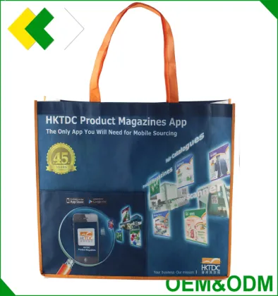 8 years OEM&ODM Beautiful colorful custom printing grocery tote shopping pp woven bag