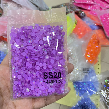 1440pcs Bag of WHATSTONE Flat Back Non Hotfix Glass Jelly Neon AB Rhinestones