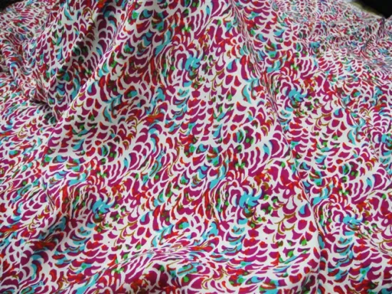 Dyed and Printed 100% Viscose Printed Fabric (HFRY)