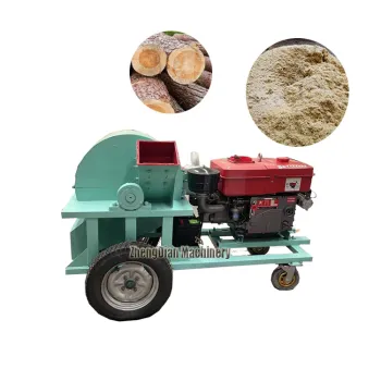 Diesel Wood Grinder Chipper Shredder - Mobile Crusher for Sawdust and Shavings