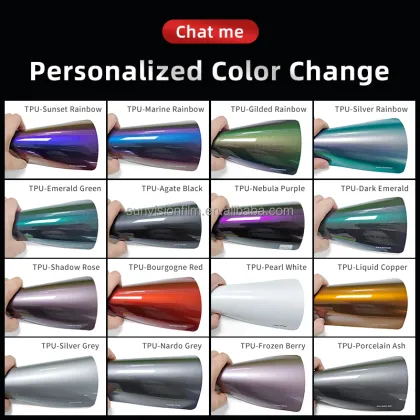 Self-Repairing TPU Color Changing Film - Bernina Gray Car Sticker Film