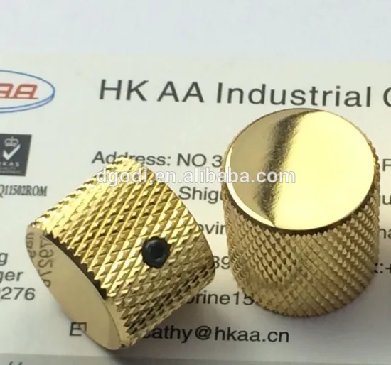 CUSTOM auto machined knurled brass threaded insert threaded knob