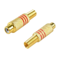 RCA Female Gold Plated Red Black Soldering Connector