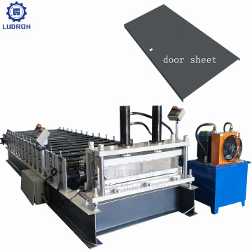 Customized Metal Fireproof Anti-fire Door Panel Cold Roll Forming Machine With Punching Holes