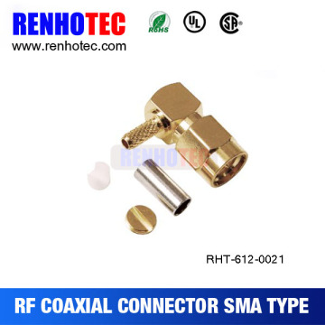 ROHS UL SMA Crimp Male RF Electrical Connector for RG58
