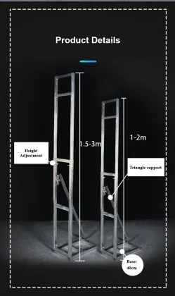 Popular Adjustable Metal KT Board Support Frame for Party and Wedding Decorations