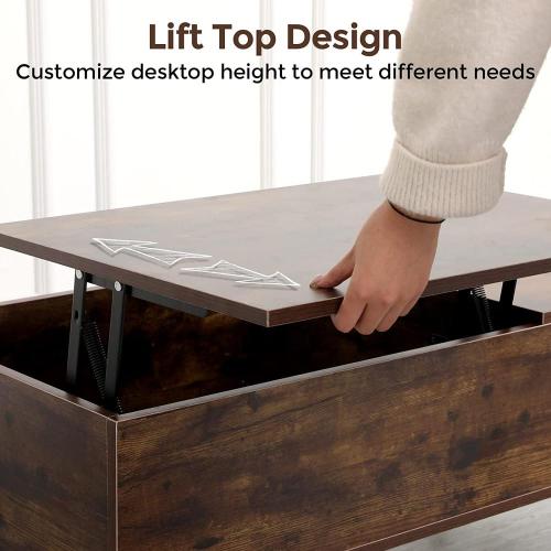 Adjustable Wood Coffee Table Multi-Function Coffee Tables