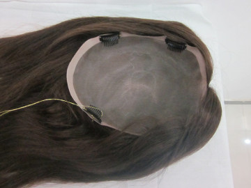 100% Human Virgin Hair Toupee Hot Selling in Europe