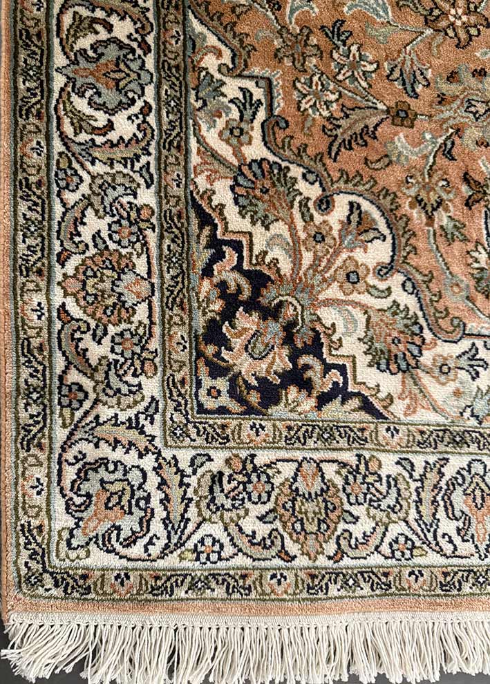 Hand-Knotted 100% Pure Mulberry Silk Rug