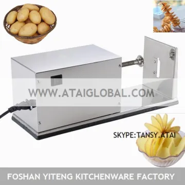 Hot sell electric spiral potato slicer