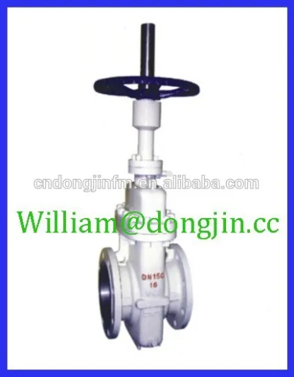 high quality manual flat gate valve on stock