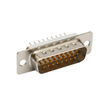 26-Pin HDB/D-SUB Male Connector Vertical Through-Wire Soldering