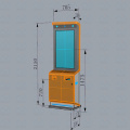 43 polegadas Touchscreen Hotel Self Service Check-in Kiosk