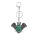 Malachite 13X18mm Cabs Antique Silver Alloy Antique Silver Alloy Bat Pendant Keychain