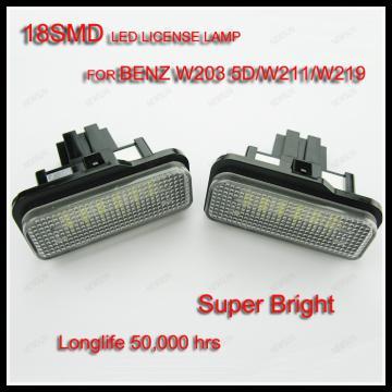2012 latest 18SMD License Plate Lamp LED Car Light  for Benz W219