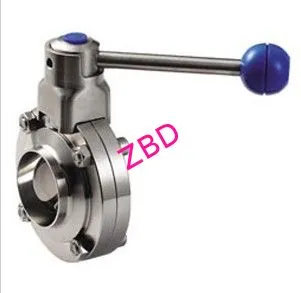 Stainless Steel Threaded Butterfly Valve With Plastic Ball Handle