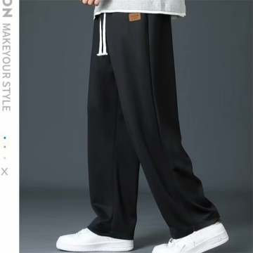 2024 Summer sottili pantaloni alla moda casual sciolti per uomini