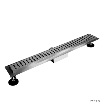 Linear Sus304 Stainless Steel Floor Drain Floor - 22 "Panjang dengan outlet samping dan desain anti -odor