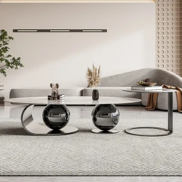 Modern gold coffee table stainless steel