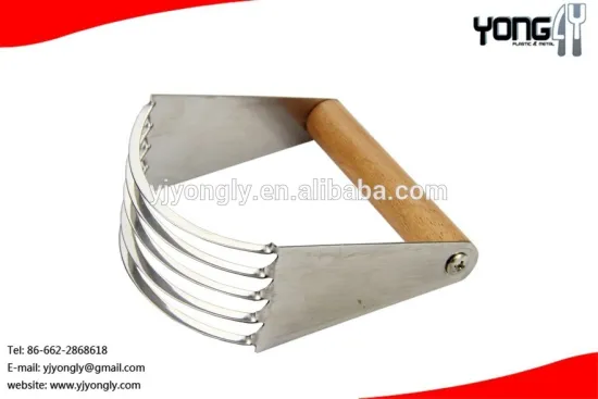 Wood Handle new advertising ideas Dough Blender stainless steel pastry blender