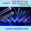 Tubo 3D de luz DMX programable para decoración do club