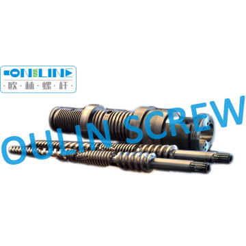 Cincinnati Cmt45 Twin Conical Screw Barrel for PVC Pipe (PVC Powder+10% CaCO3)