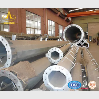 Galvanized Monopole Radio Tower