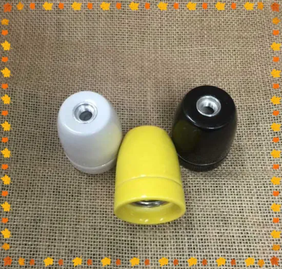Alibaba most popular modern colorful ceramic light socket lamp holder