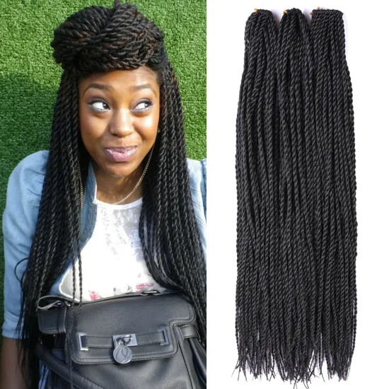 senegalese braiding hair 3packs/lot 22inch 30strands ombre crochet hair