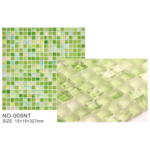 Azulejos de mosaico de la serie Hot Products Green Frosted Ice