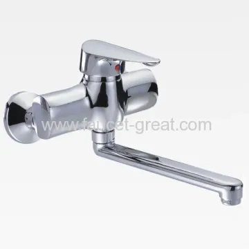 Wall-mount Straight Kitchen Faucet 