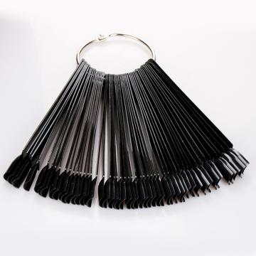 Black Stick Polish Nail Art Display Board - 30pcs/50pcs Pack with Ring