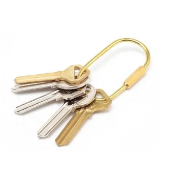 Customize Logo Camping Hiking Hunting Gear: Brass Metal O-Ring Oval Carabiner Bag Clip