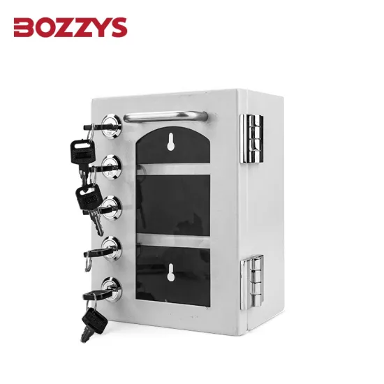 OEM Manufacturer Wall-Mounted Visualization Group Lockout Box with 5-Key Management for Industrial Equipment