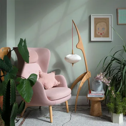 Nordic Simple Design Wood Floor Lamp