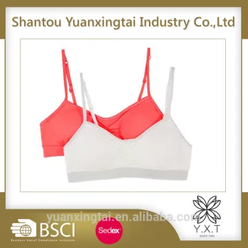 newest design seamless teenage girl busty children's bra and underwear
